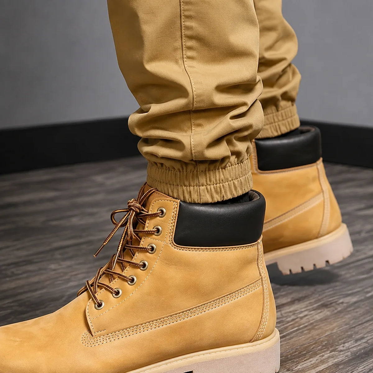 Men's Multi-Color Cargo Joggers — Multi-Pocket Tactical Casual Long Pants
