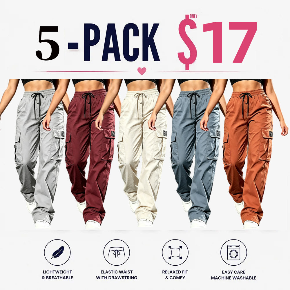LAST DAY SALE Women's Cargo Pants High Waist Loose Fit