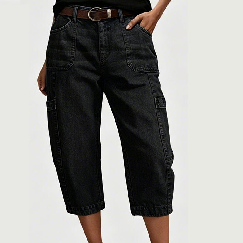 📢Mid-Season Sale: −50% nur für kurze Zeit⏰Damen Barrel Jeans mit Stretch & praktischen Taschen