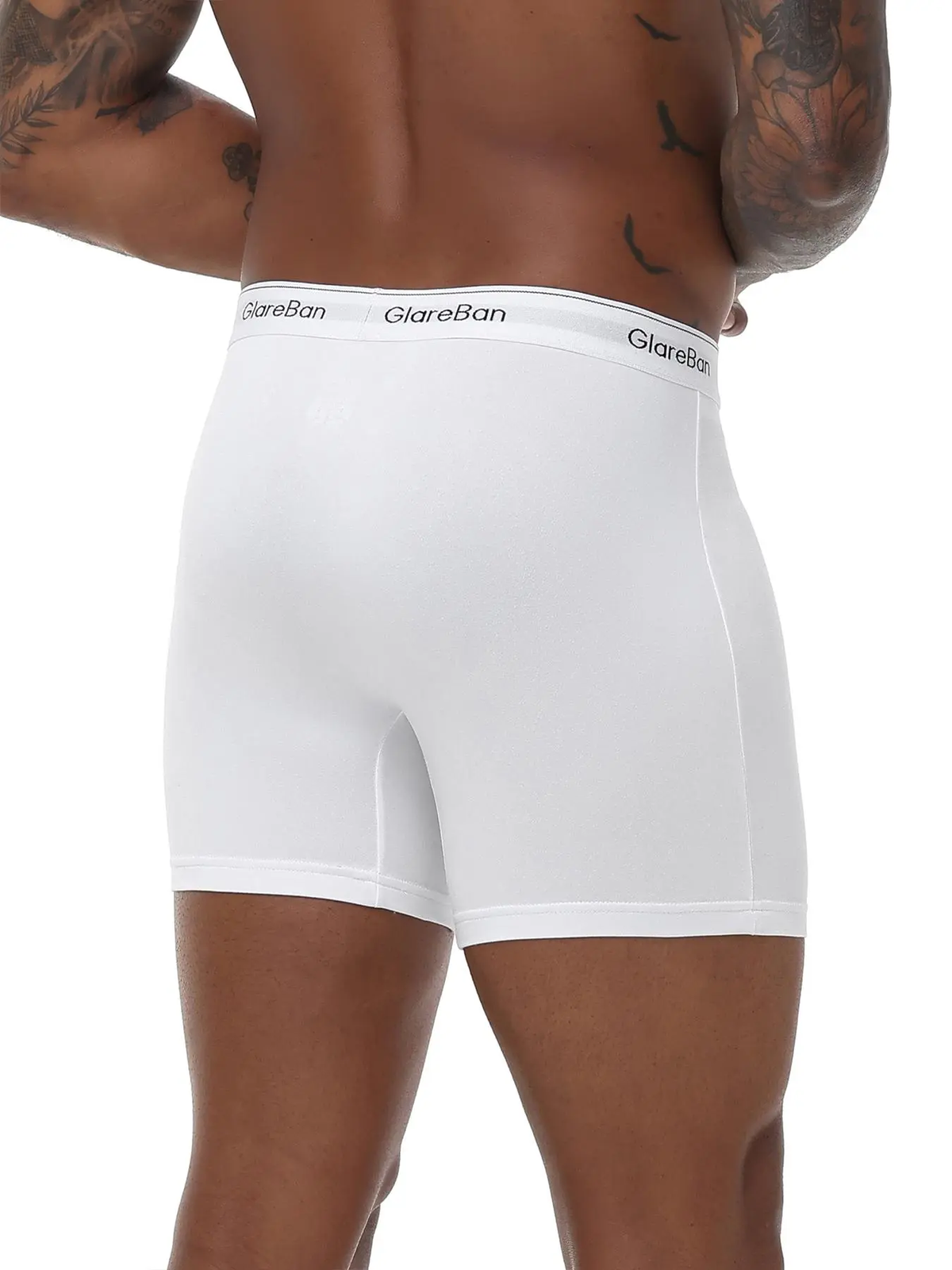Men's 10-Pack Mid-Length Boxer Briefs – Comfortable Casual Daily Underwear