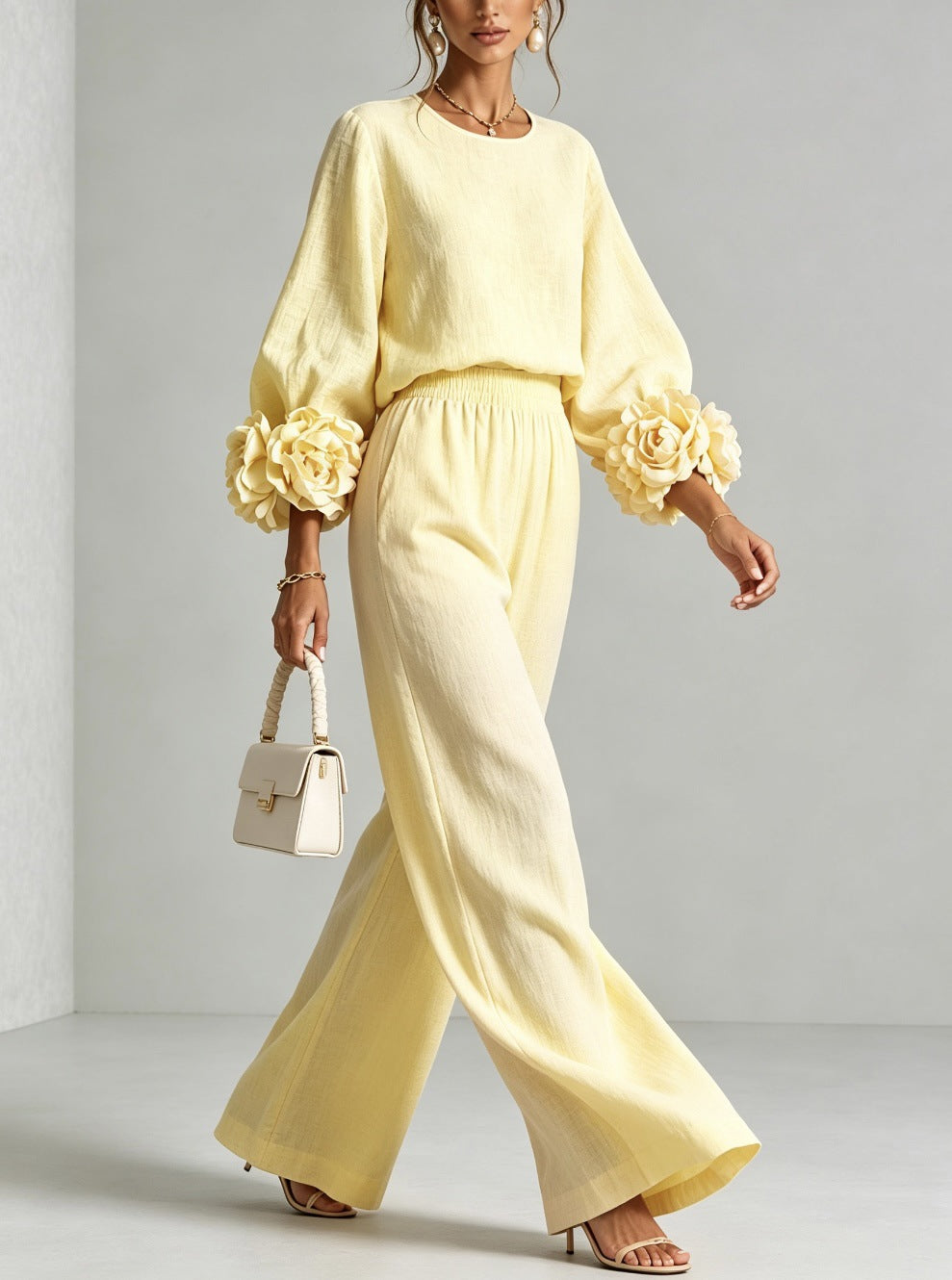 FLORAL CUFF TWO-PIECE SET