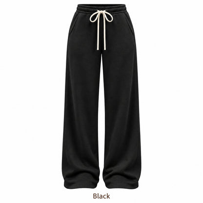 Women's Everyday Drawstring Wide-Leg Pants