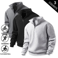 Light gray + black + dark gray