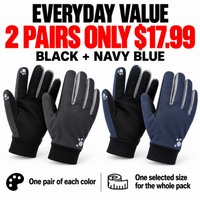 2 Pairs / Black + Navy Blue