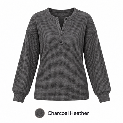 6-PACK ONLY $24---Old Navy Women's Long-Sleeve Crew-Neck Henley T-Shirt