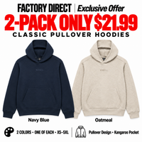 2-Pack / Navy Blue + Oatmeal