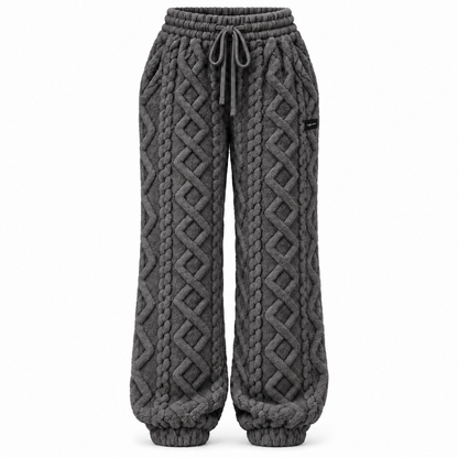 6-PACK ONLY $24---Cozy Cable Fleece-Lined Joggers