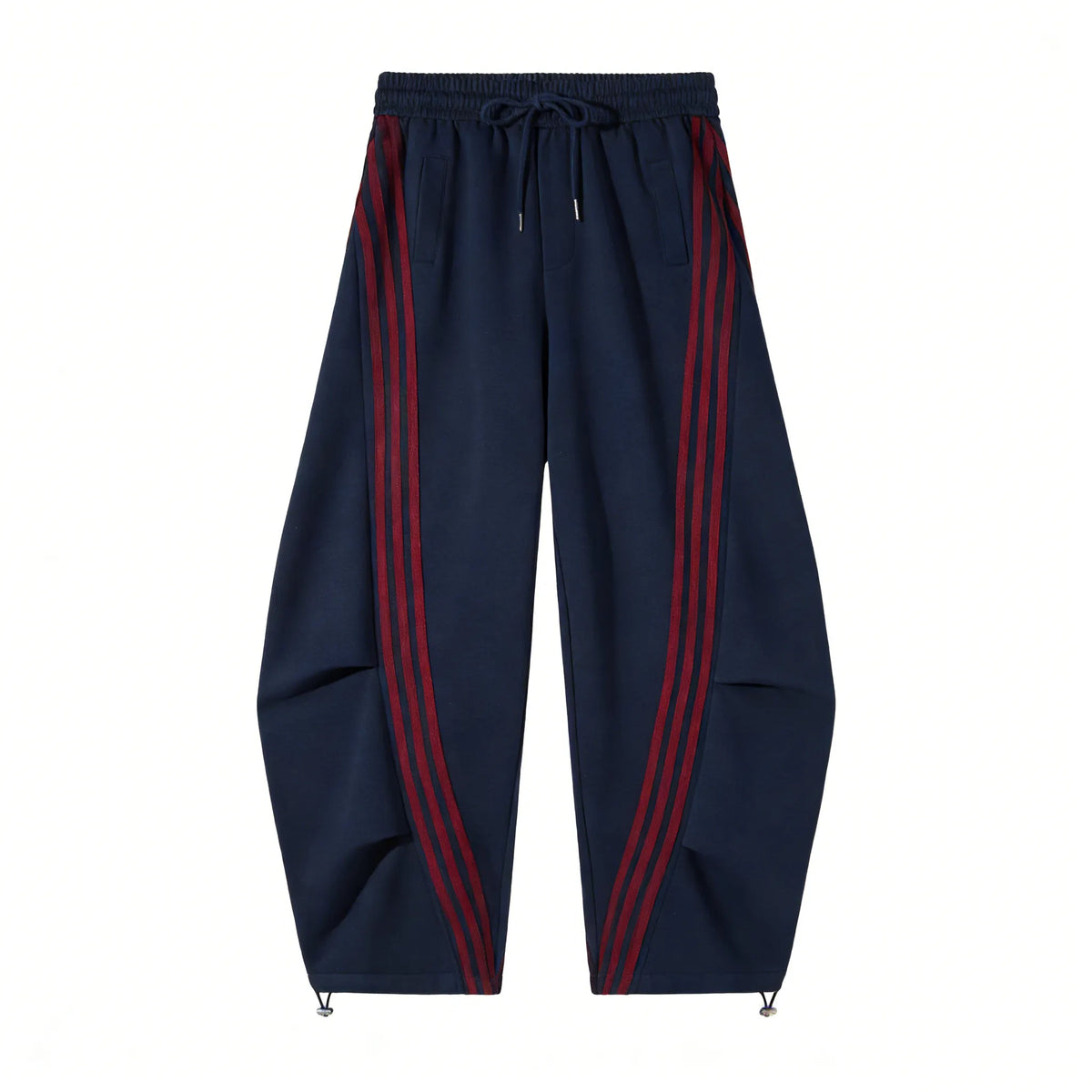 Flooo Loose Wide Leg Striped Track Pants