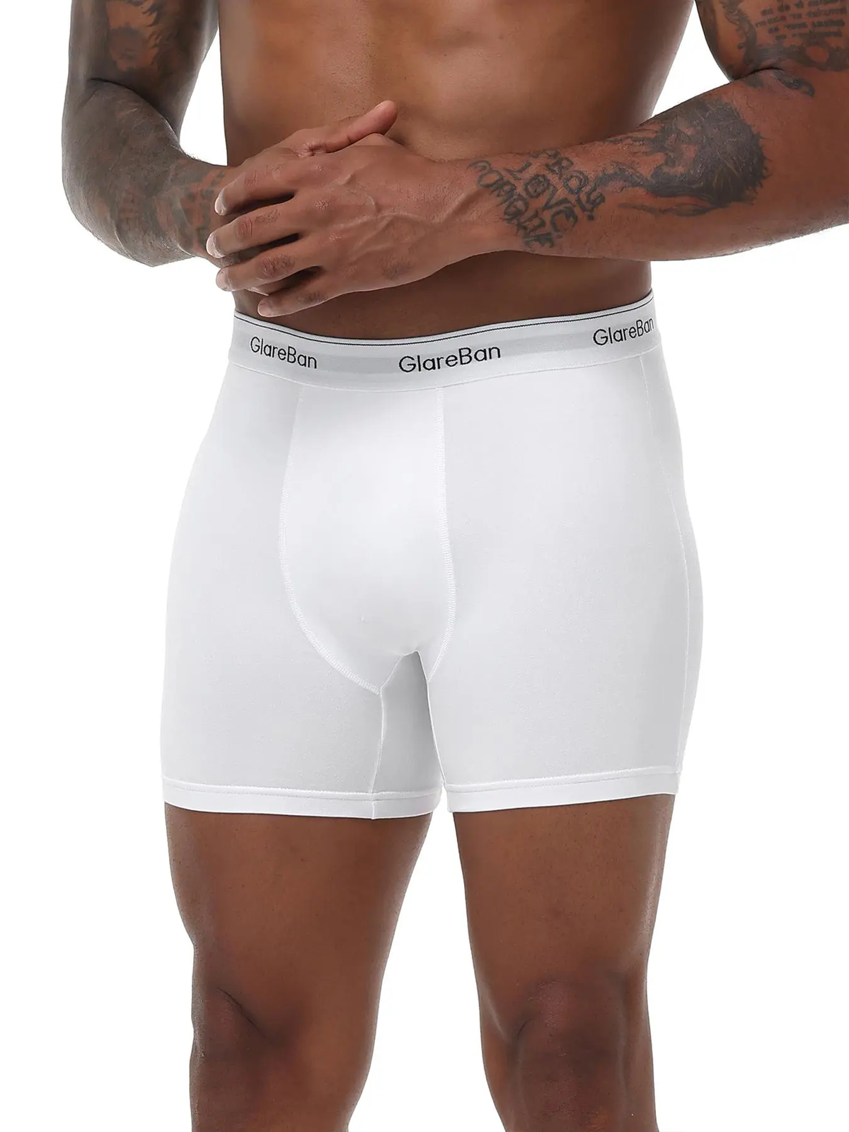 Men's 10-Pack Mid-Length Boxer Briefs – Comfortable Casual Daily Underwear