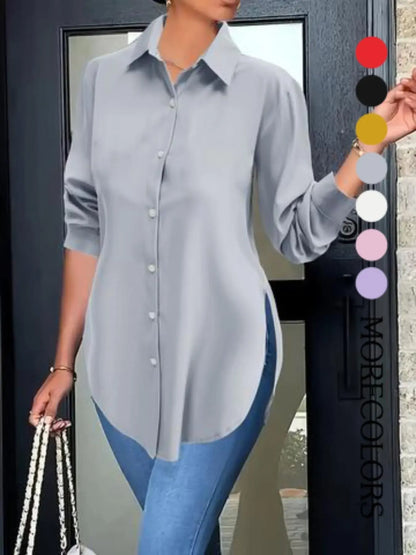 Women's Long Sleeve Fitted Shirt for SUMMER