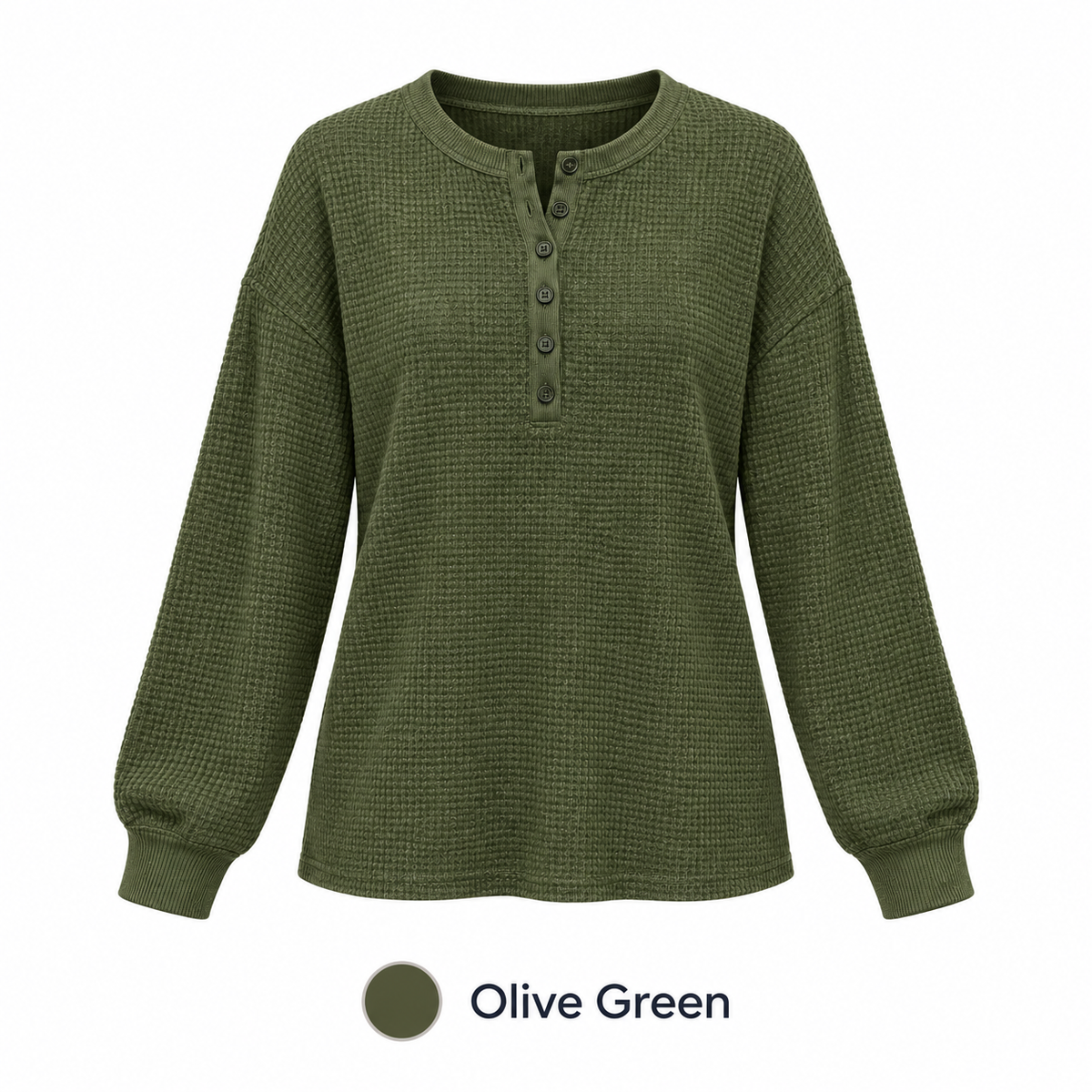 6-PACK ONLY $24---Old Navy Women's Long-Sleeve Crew-Neck Henley T-Shirt