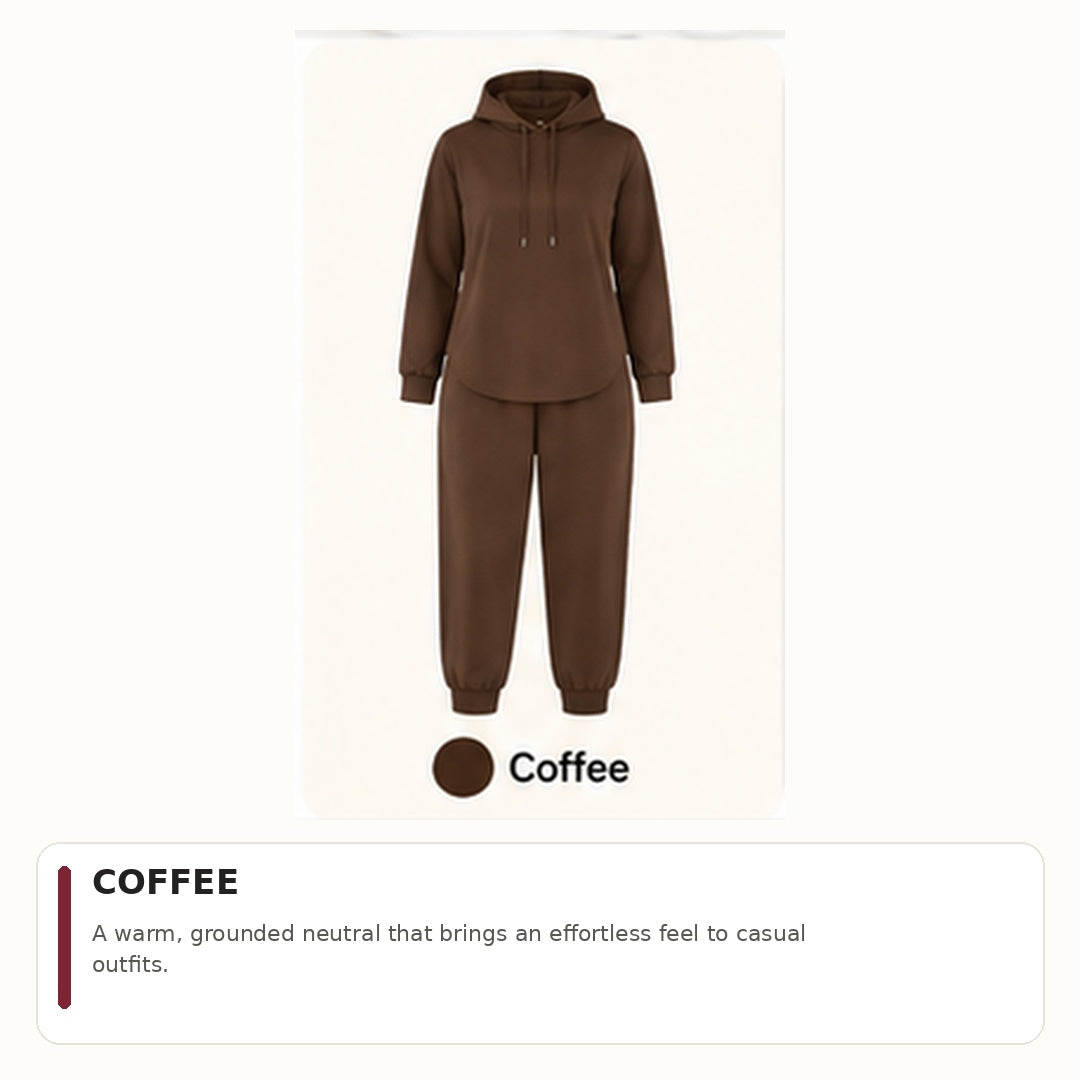 Women's Hoodie & Sweatpants 2-Piece Set Bundle Cozy Loungewear