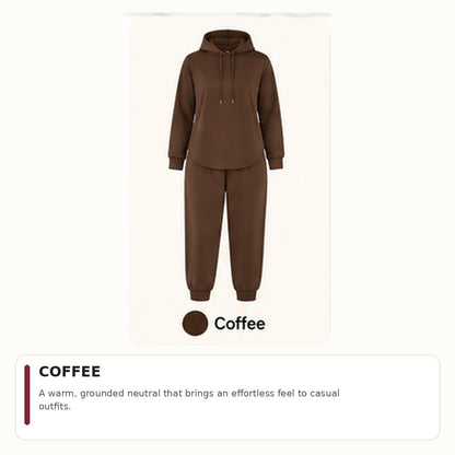 Women's Hoodie & Sweatpants 2-Piece Set Bundle Cozy Loungewear