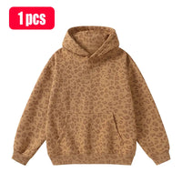 Khaki leopard print