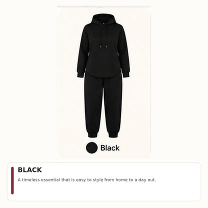 Women's Hoodie & Sweatpants 2-Piece Set Bundle Cozy Loungewear