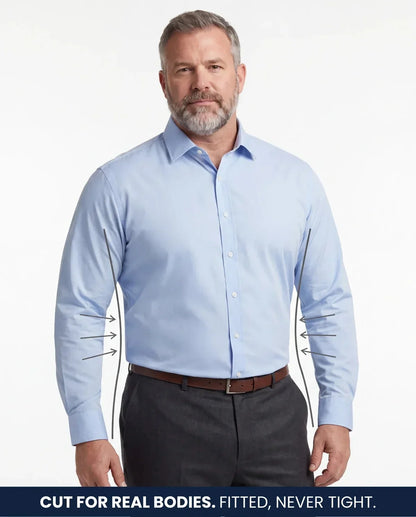 Men's Essential Non-Iron Shirt --- Stay Sharp All Day.