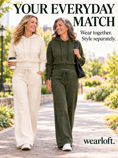 Cropped Hoodie & Wide-Leg Pants Sets | 6 Sets $24.99 / 4 Sets $21 | XS–5XL