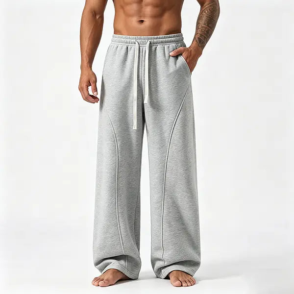 Unisex Fleece Thermal Lined Sweatpants - Oversize Comfort