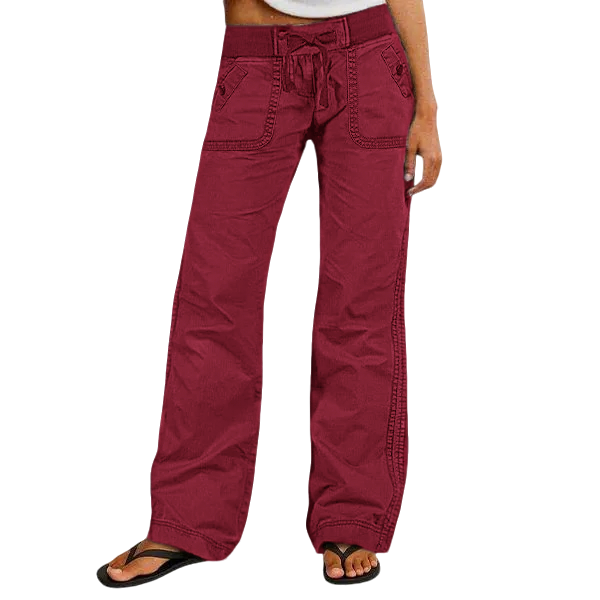 Women's High Stretch Mid Rise Straight Pants