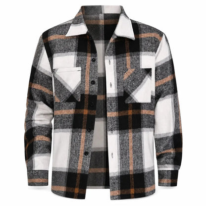 Men's Casual Plaid Flannel Shirt