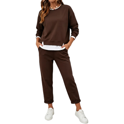 Women's Layering Crewneck Fleece Long