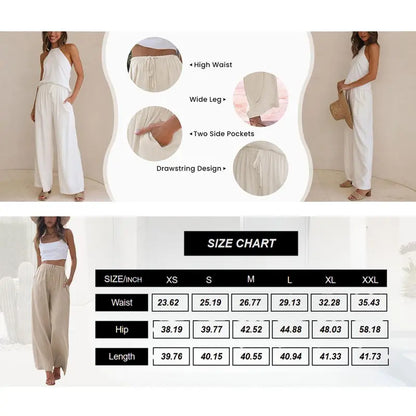 2026 Palazzo Pants for Women - Beach to Street Wide Leg
