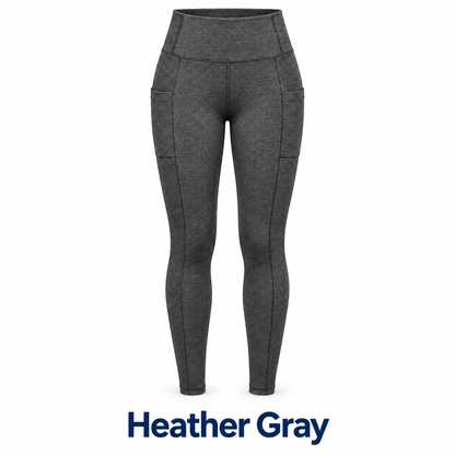 🍂 Women's High-Waist Fleece-Lined Pocket Leggings 🔥 Cozy Everyday Comfort | Clearance Bundle Deal