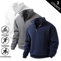 Navy blue + dark gray + white