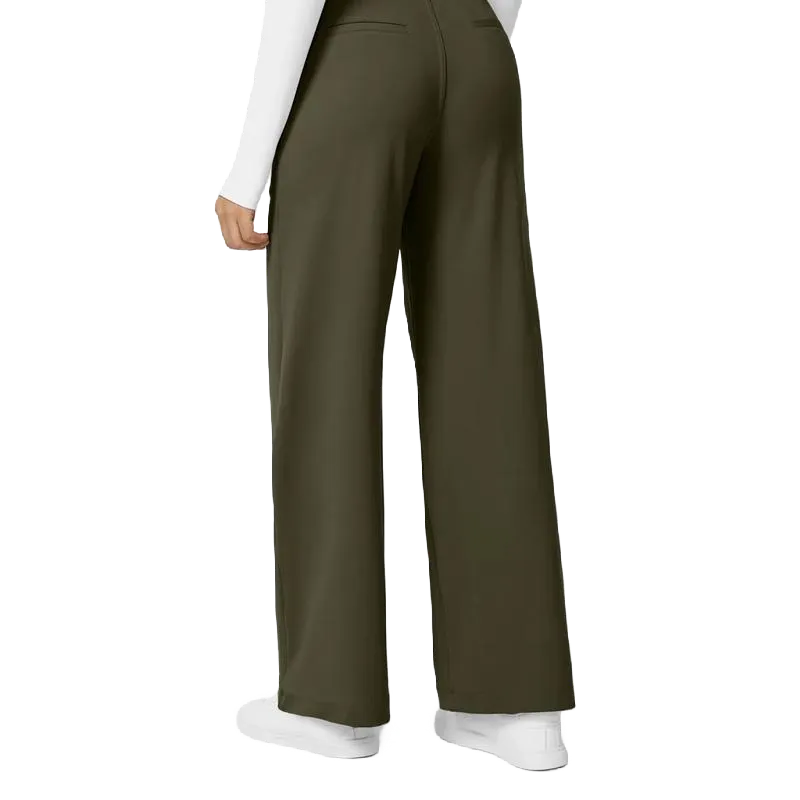 Flex High Waist Pleated Work Pants