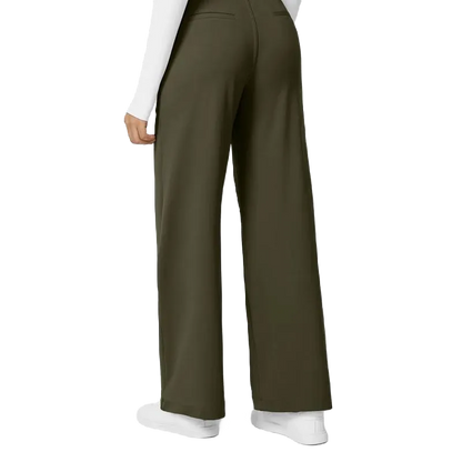 Flex High Waist Pleated Work Pants