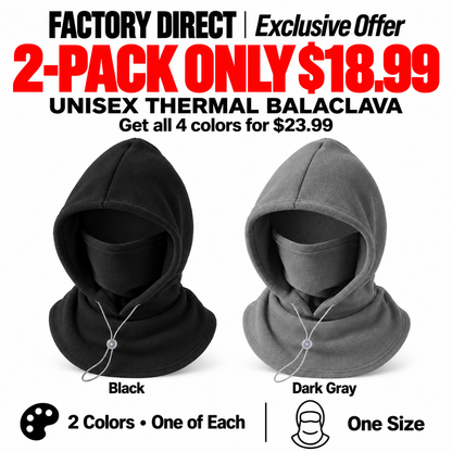 ⏳LAST DAY SALE ONLY $9.99!!✨Thermal Balaclava Face Mask with Drawstring