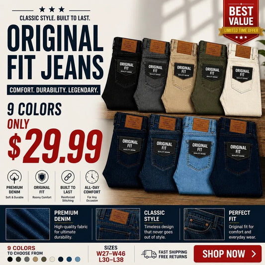 💝💝 Clearance Sale — Limited Stock! 🔥ORIGINAL FIT JEANS ✨