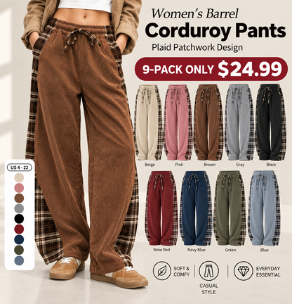Women's Corduroy Barrel Pants🍂 FALL SPECIAL | 4 FOR ONLY $18.99! | BEST VALUE: 9 FOR ONLY $24.95