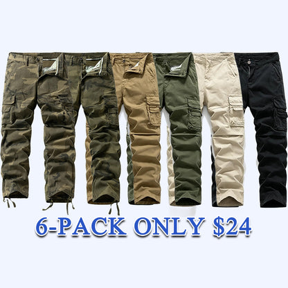 Men's Heavyweight Camouflage Work Trousers, Durable Functional Heavy-Duty Tactical Pants