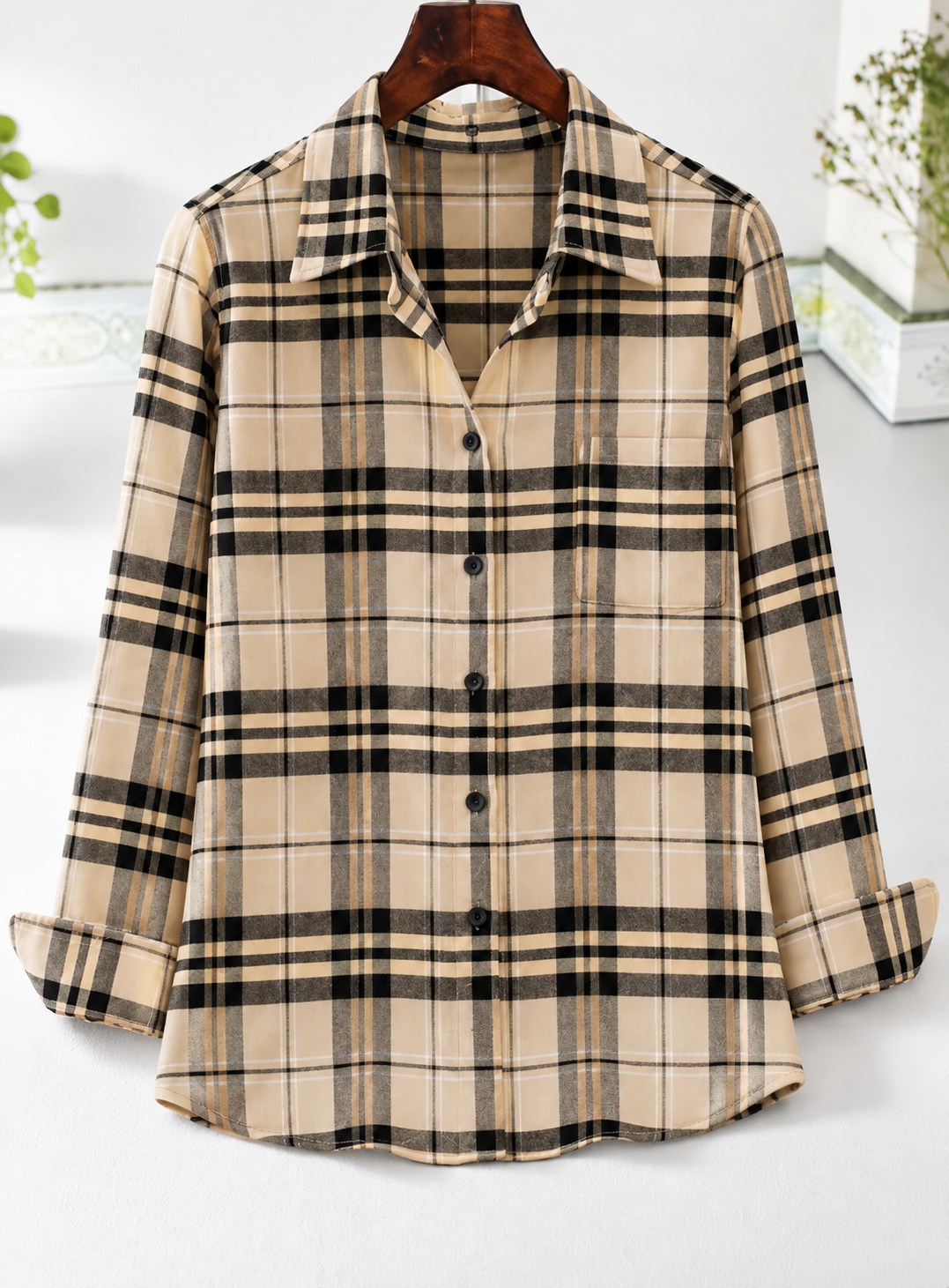 🍂 NEW SEASON DEAL | Women's Cotton Long-Sleeve Top – Elegant Slim Fit for Just $24.99!
