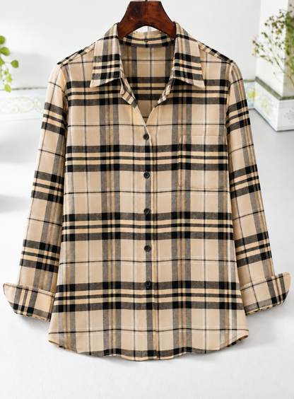 🍂 NEW SEASON DEAL | Women's Cotton Long-Sleeve Top – Elegant Slim Fit for Just $24.99!