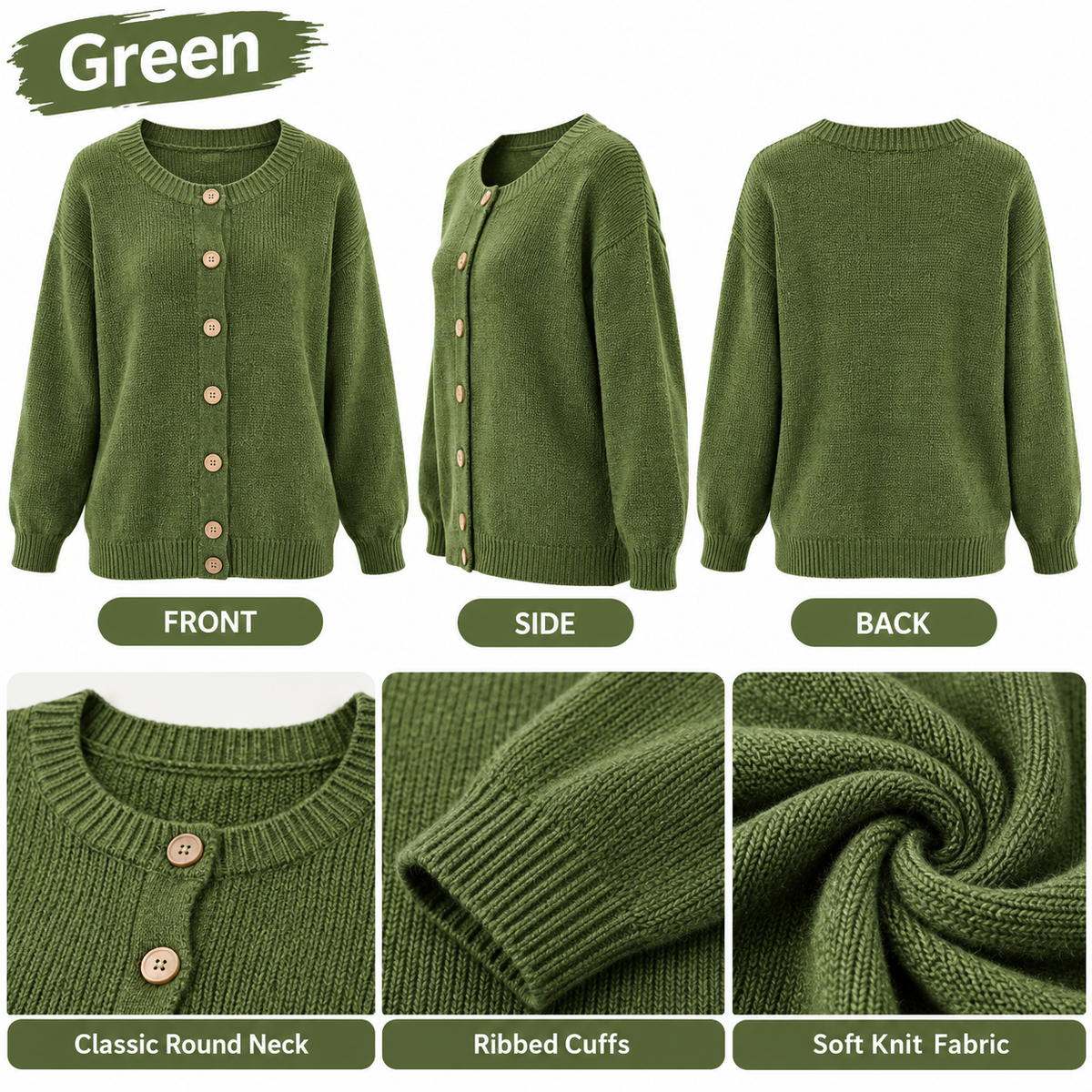 🏭 FACTORY LIMITED-TIME SALE ⚡ FINAL SALE – 8 FOR $26.99! WOMEN'S Cozy Knit Cardigans
