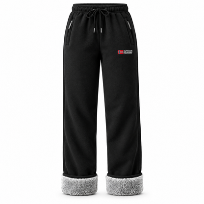 🔥 Popular Product —— Women's thermal trousers made of 100% cotton with a warm fleece lining