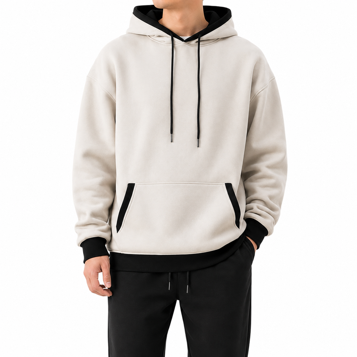 Men's Relaxed-Fit Pullover Hoodie