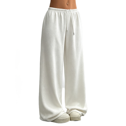 Solid Color Oversized Sports Pants Loose Lounge Pants