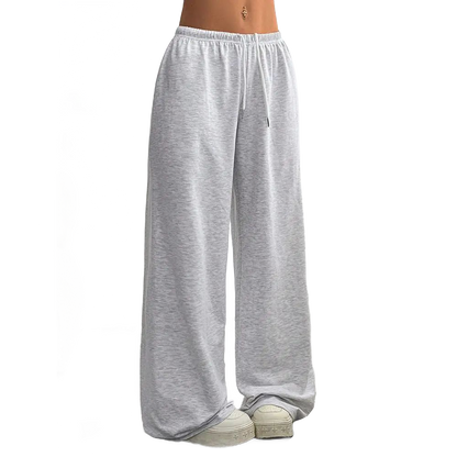 Solid Color Oversized Sports Pants Loose Lounge Pants