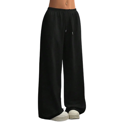 Solid Color Oversized Sports Pants Loose Lounge Pants