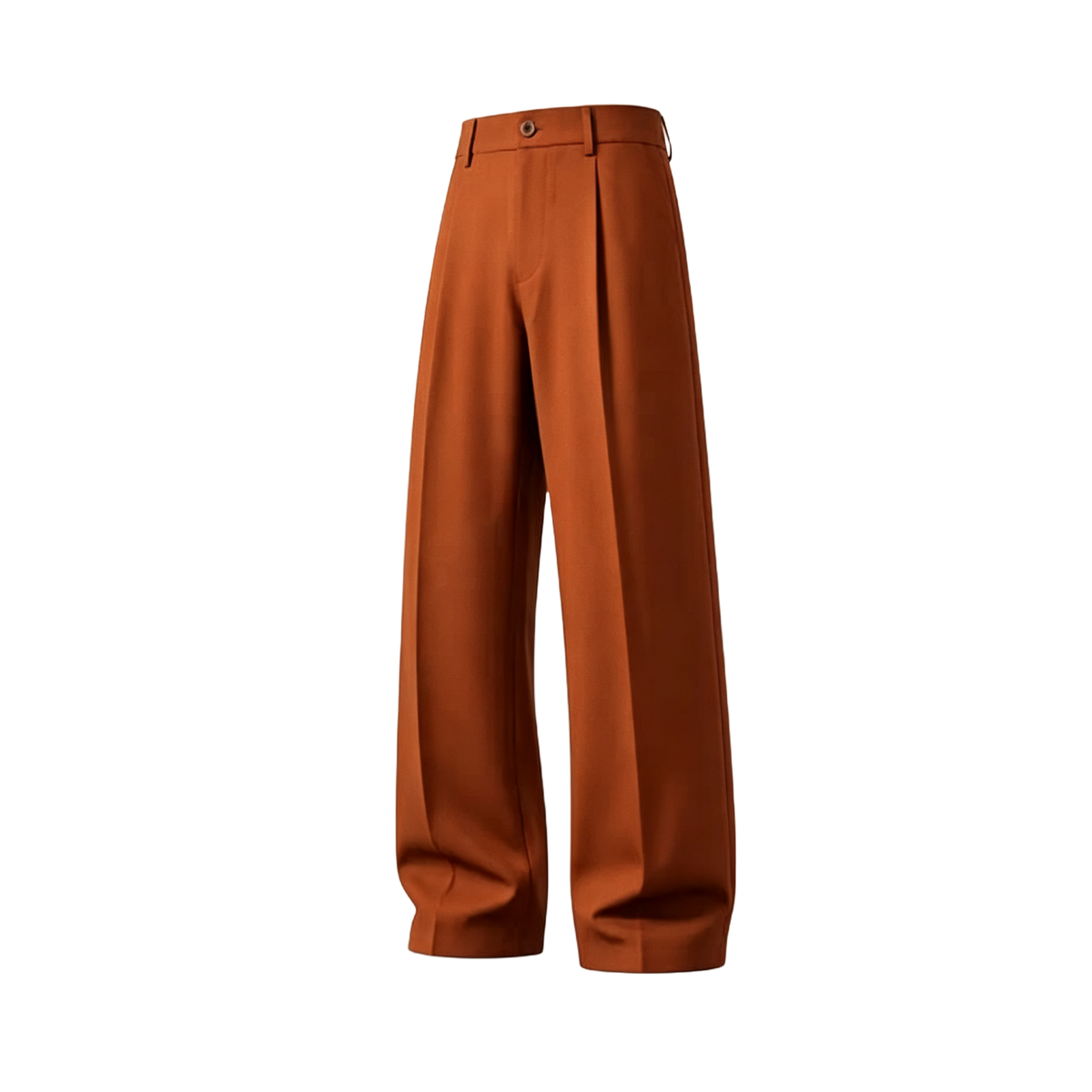 Men's cool‑touch fabric Business Casual Pants - High Waist, Loose Fit, Drapey Pleated Straight-Leg