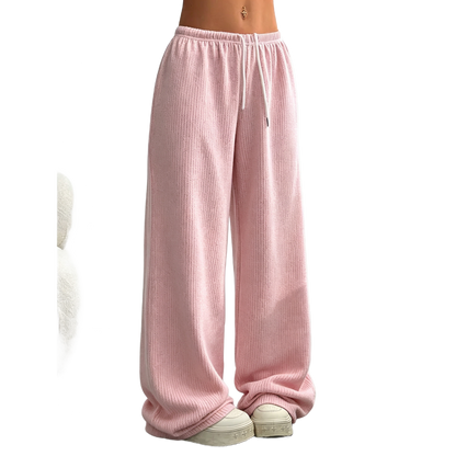 Solid Color Oversized Sports Pants Loose Lounge Pants