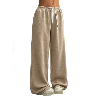 Solid Color Oversized Sports Pants Loose Lounge Pants