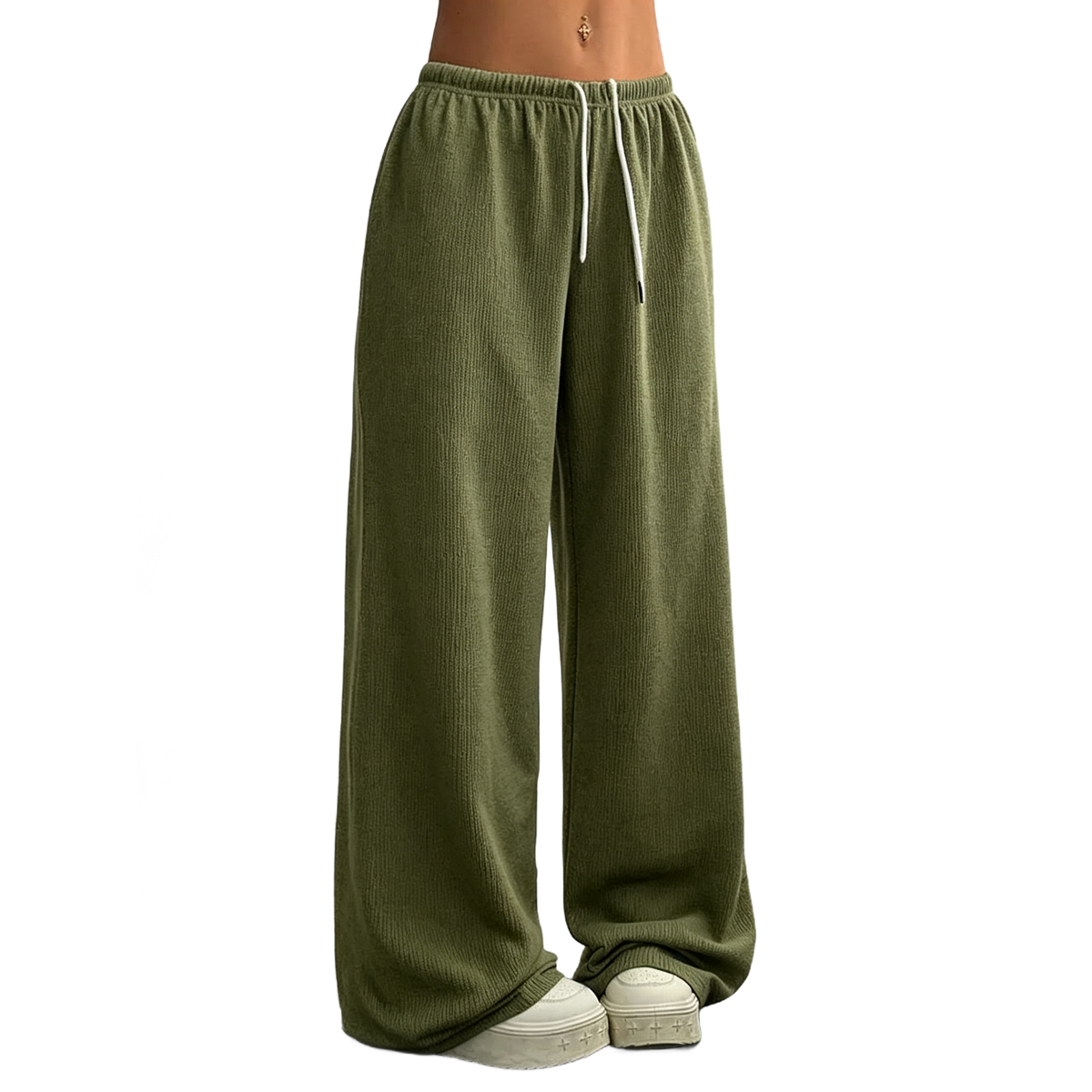 Solid Color Oversized Sports Pants Loose Lounge Pants
