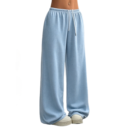 Solid Color Oversized Sports Pants Loose Lounge Pants