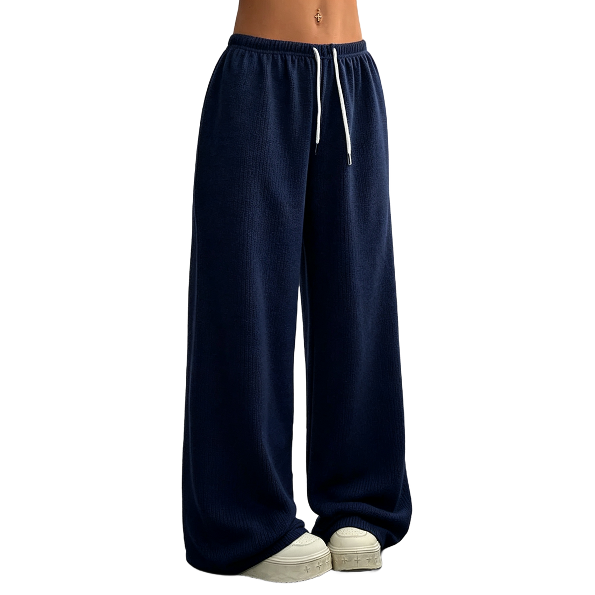 Solid Color Oversized Sports Pants Loose Lounge Pants