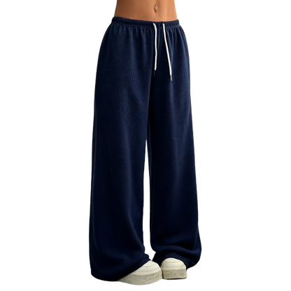 Solid Color Oversized Sports Pants Loose Lounge Pants