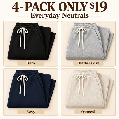Women's Everyday Drawstring Wide-Leg Pants